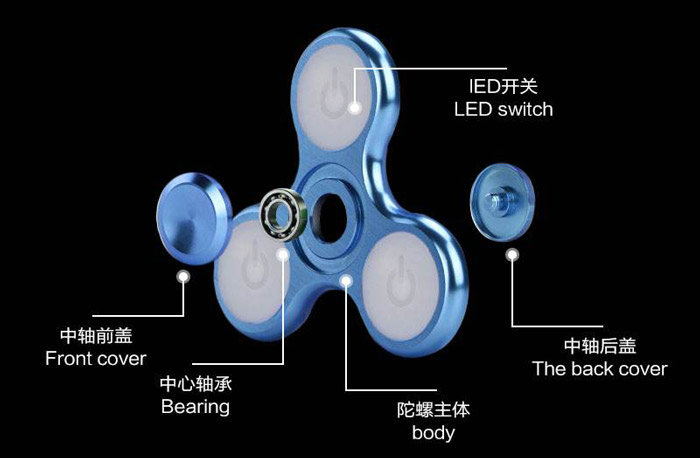 轻触开关指尖陀螺应用